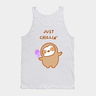 Just Chillin’ Popsicle Sloth Tank Top